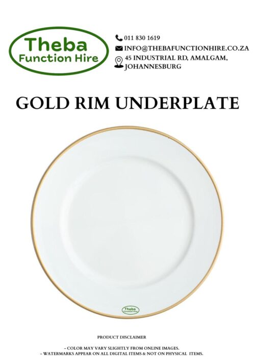 gold rim underplate